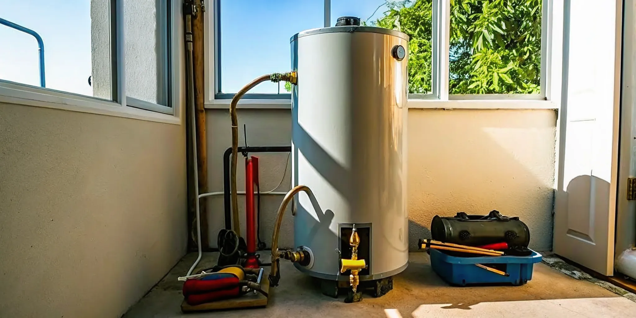Leaking water heater inspected by a plumber in Fort Myers